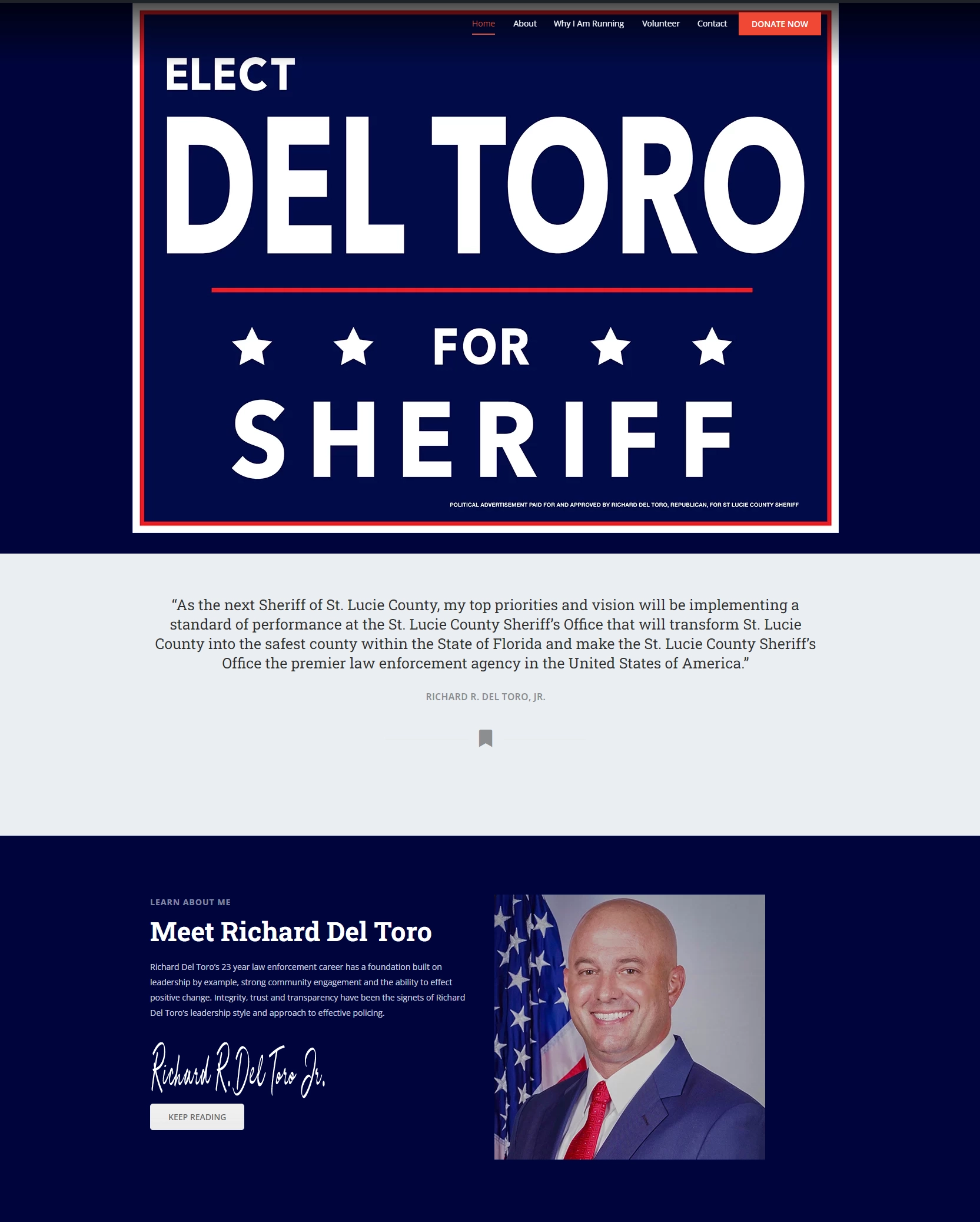 Deltoro-For-Sheriff-Website
